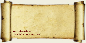 Nikolina Dedijer vizit kartica